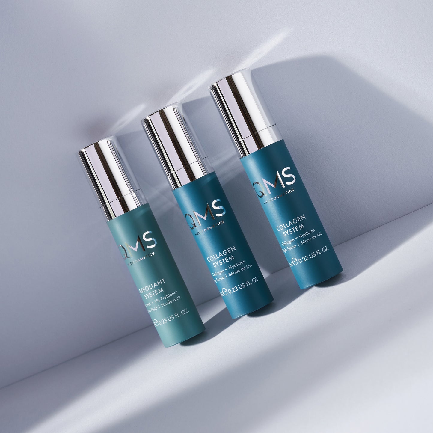 CORE SYSTEM Collagen + Exfoliant Set Medium 3x7ml - QMS Medicosmetics UK